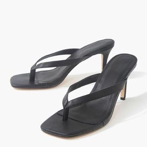 Forever 21 Black Heeled Sandals
